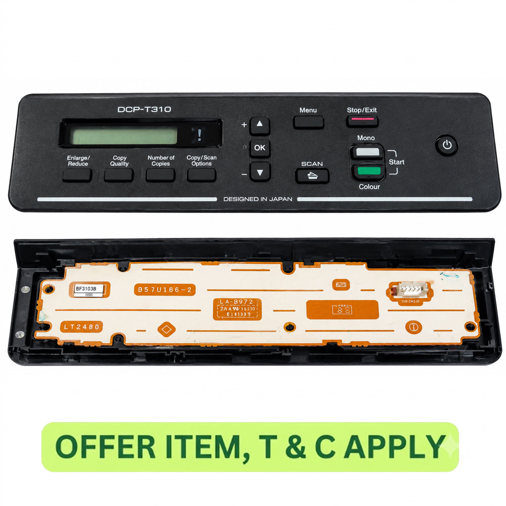 Control Panel For Brother DCP-T310 / DCP-T510w / T520w / T710w / T820dw Printer (B57U166-2 / LT2480)