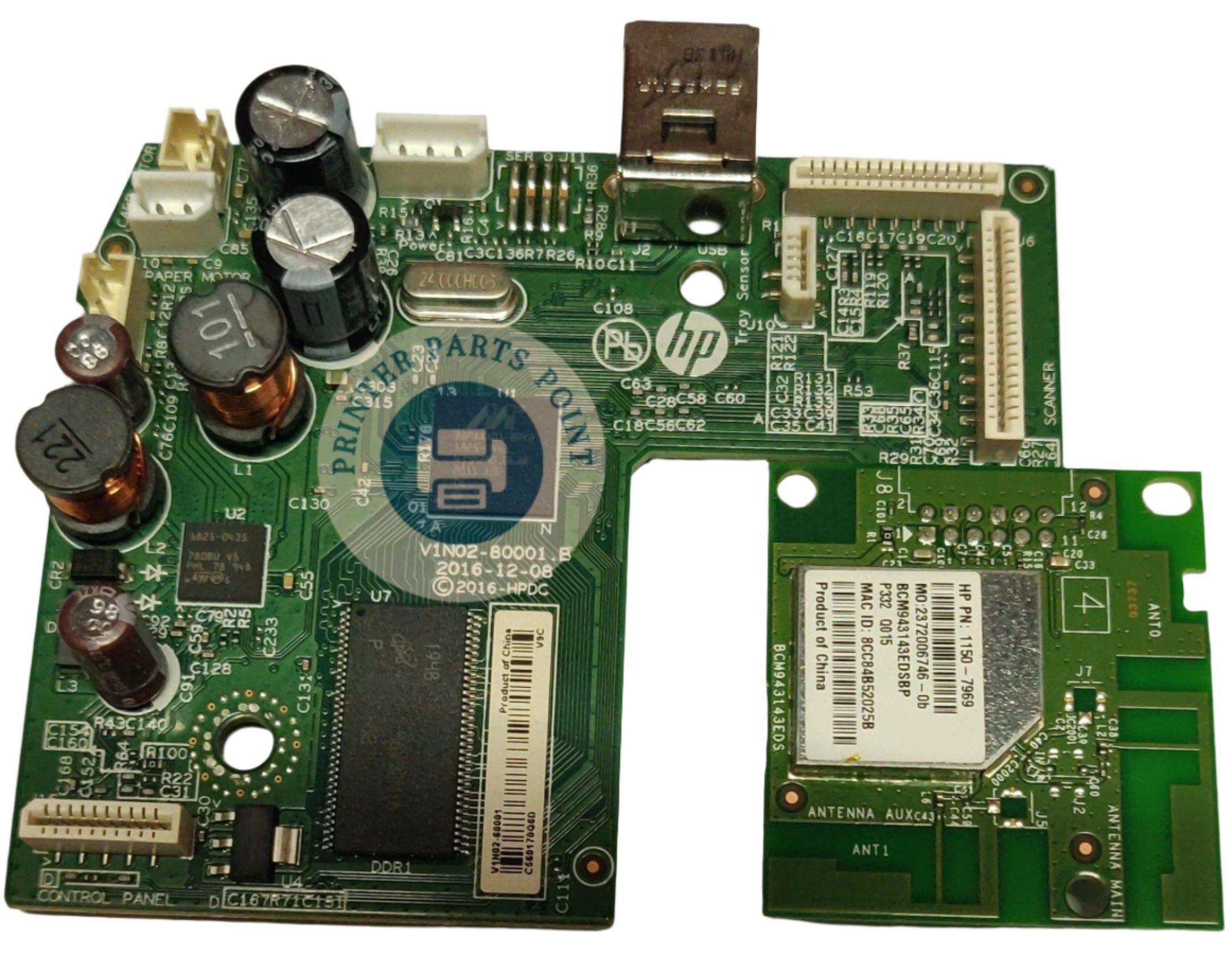 Formatter Board / Logic Board For HP Deskjet Ink Advantage 2776 / 2778 Printer (3XV17-60001 / 3XV17-80001)