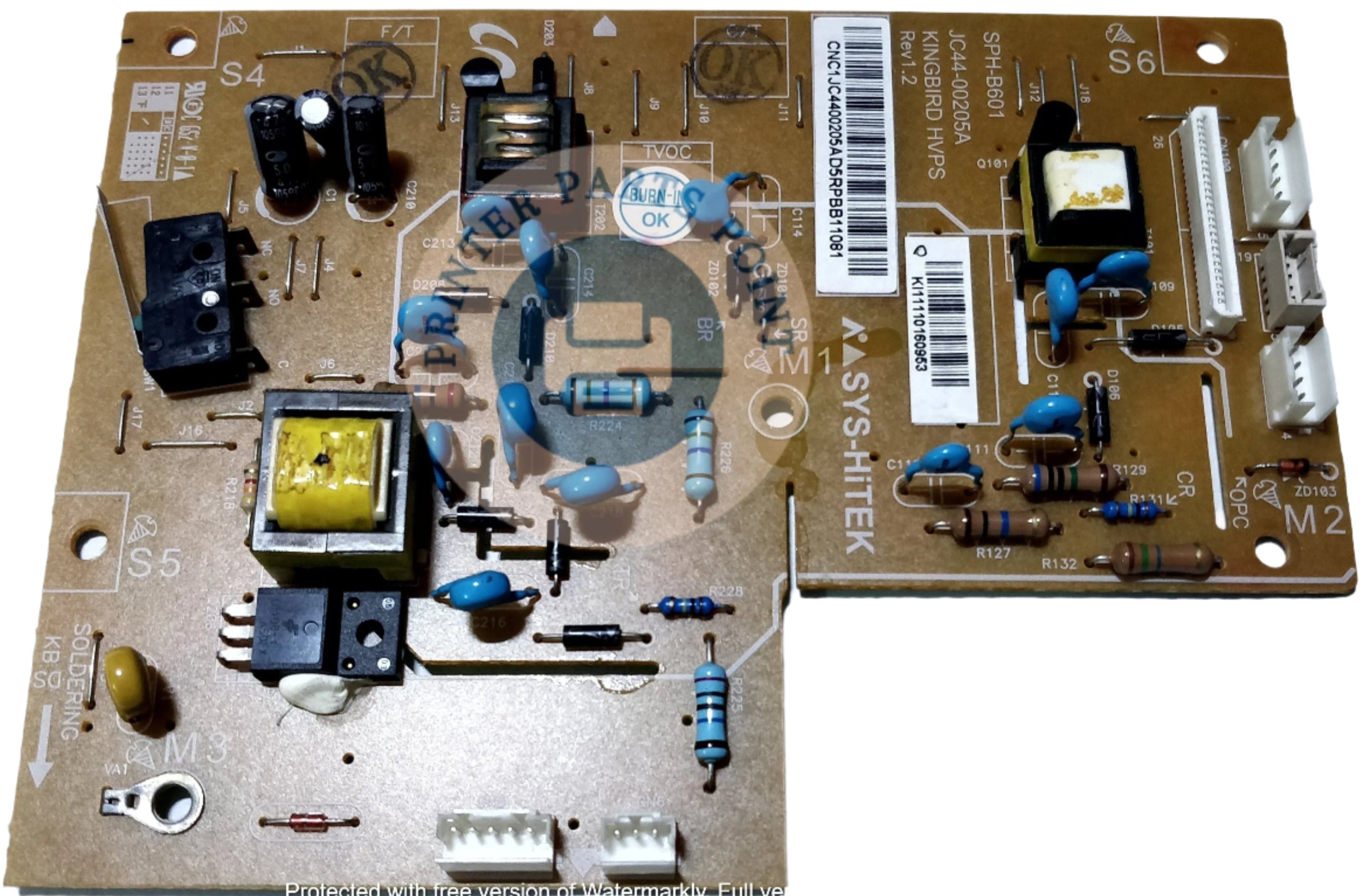 High Voltage Supply For Samsung Xpress SL-M2876nd / M2880fw / M2830dw / Xerox 3215 Printer (JC44-00205A)