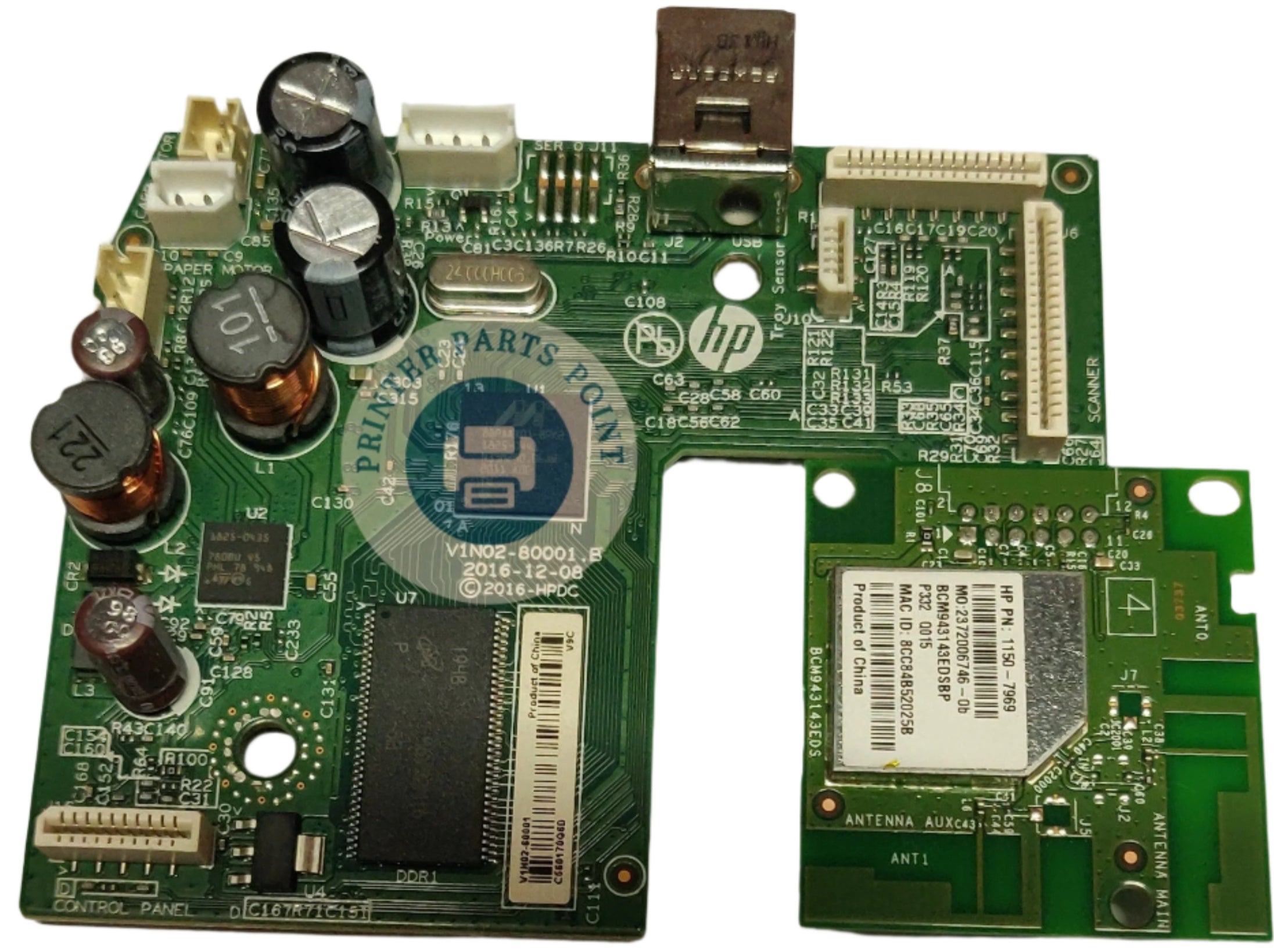 Formatter Board / Logic Board For HP DeskJet 2621 / 2622 / 2623 Printer (V1N01-60001 / V1N01-80001)