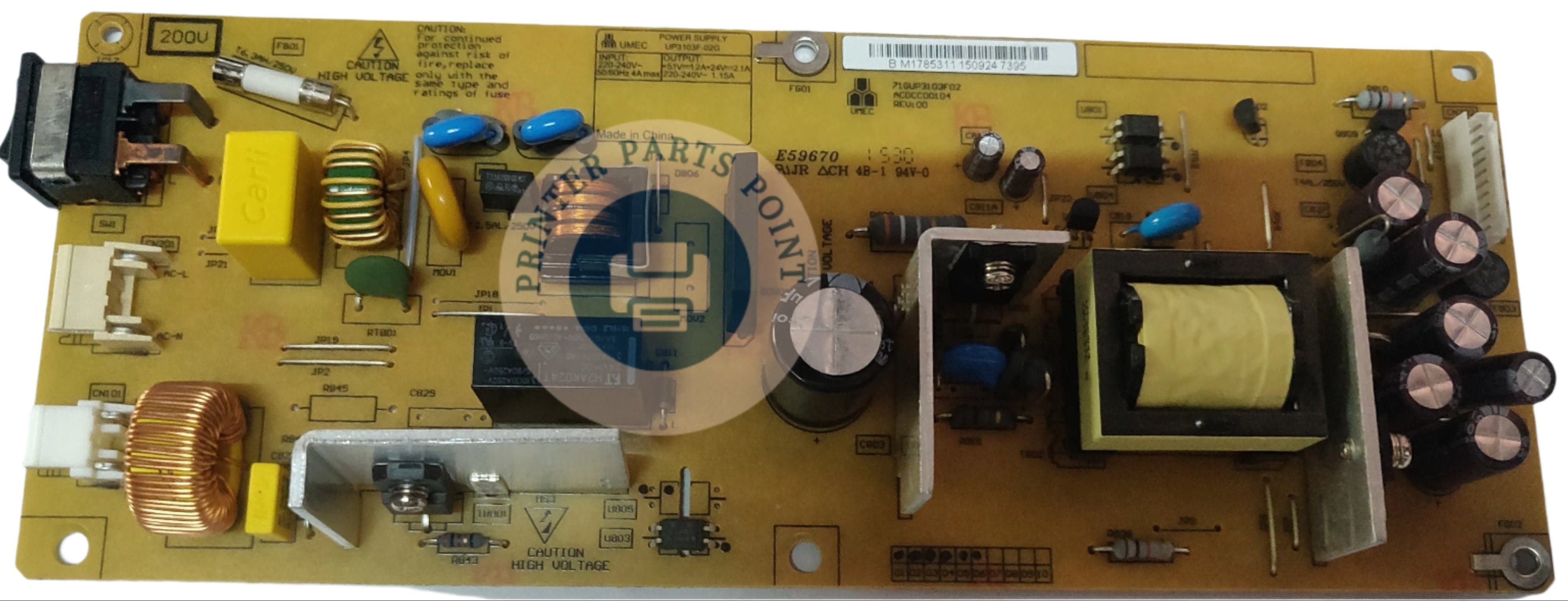 Power Supply For Ricoh SP111 / SP111su Laser Printer