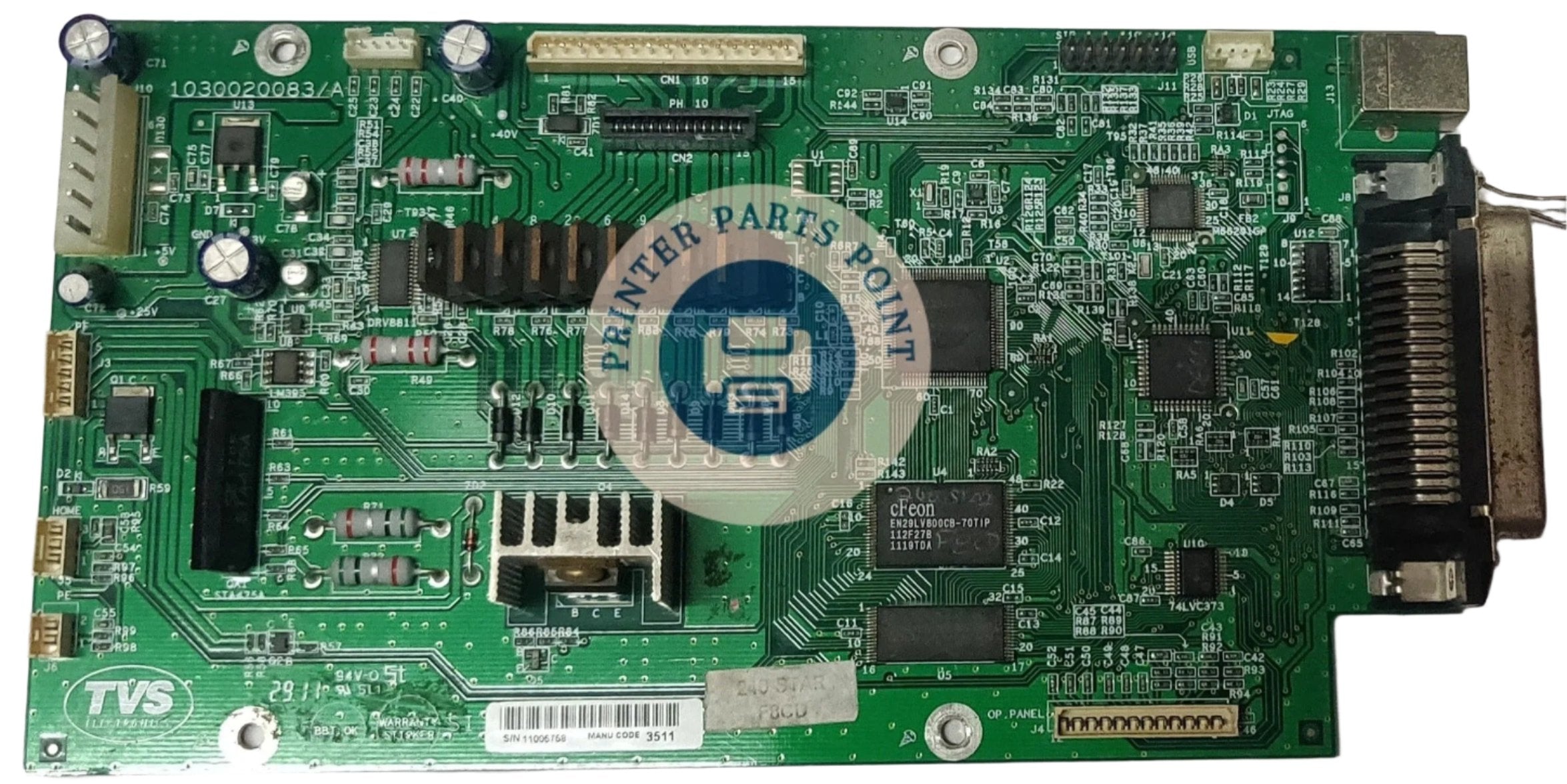 Formatter Board / Logic Board For TVS MSP 240 Star Printer (RC Original)
