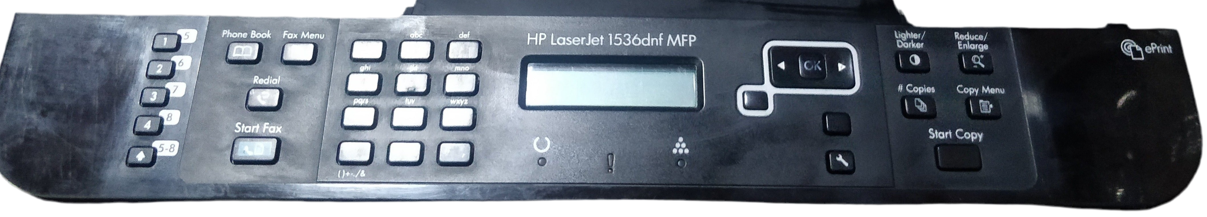 Control Panel For HP LaserJet Pro M1536dnf Printer (CE539-60101)