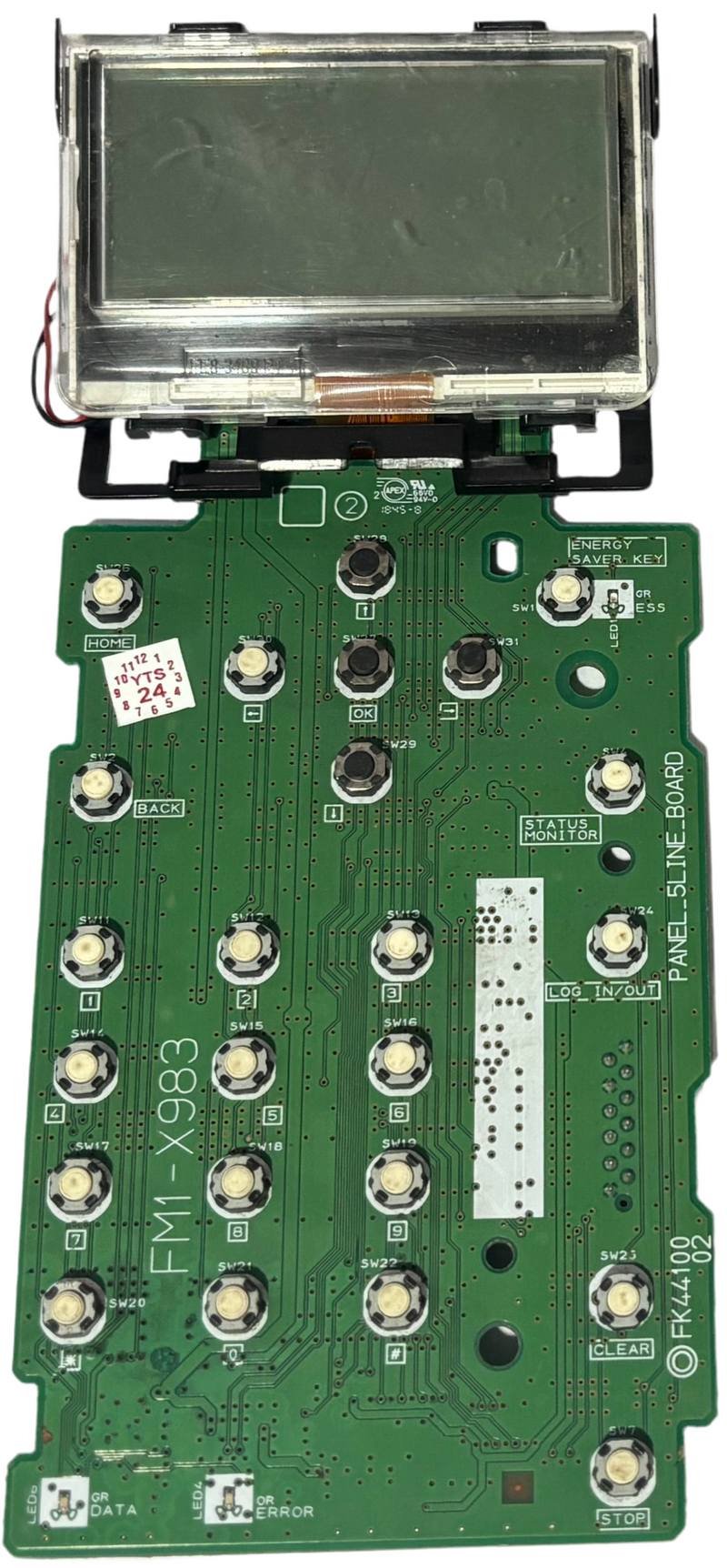 Control Panel / Display For Canon Image Class LBP214dw / LBP226dw / LBP-611cn / LBP613cdw Monochrome Laser Printer (FM1-X983)