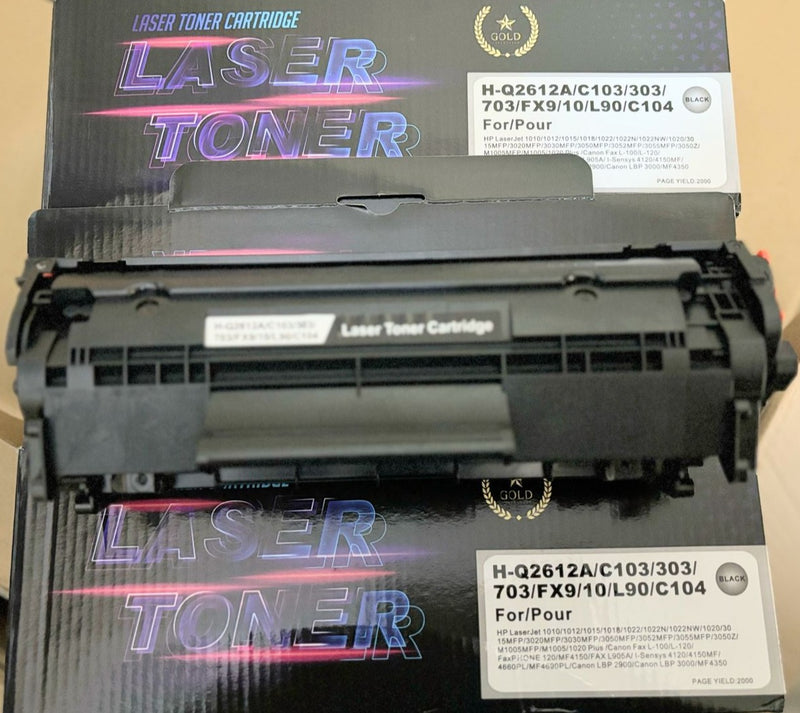 12A Toner Cartridge / 12A Toner Unit For HP LaserJet 1020 / M1005 / LBP2900 (Box Pack) Import New