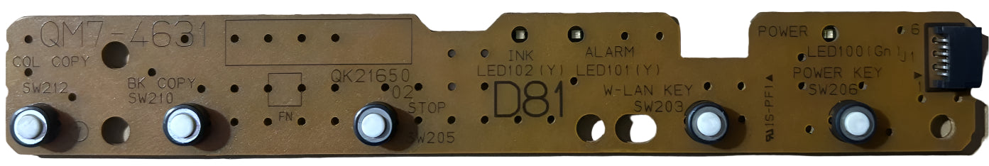 Control Panel For Canon Pixma G3000 Ink Tank Printer (QM7-4631 / D81)