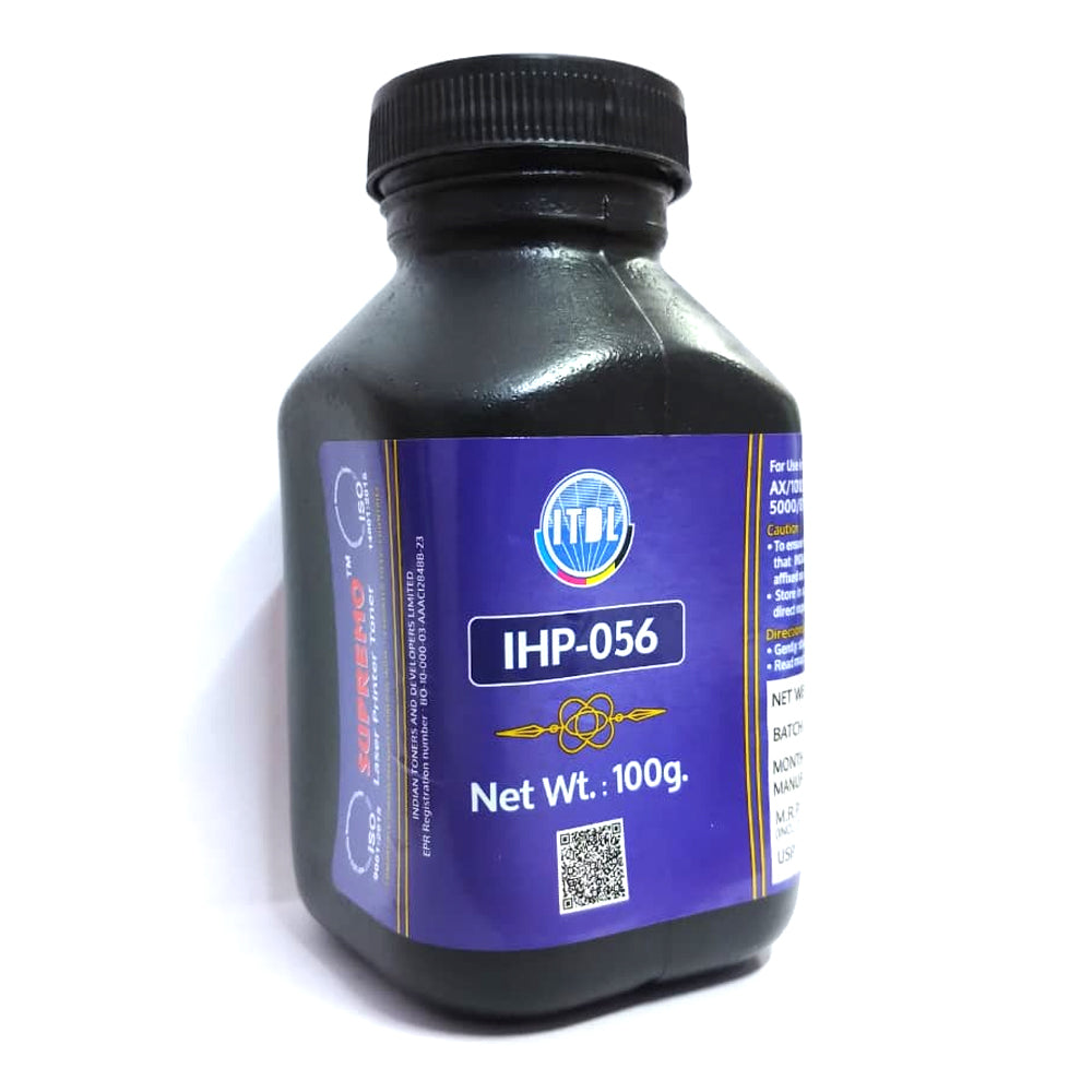 IHP-056 ITDL 12A Toner Powder (100 Gram) For HP LaserJet 1020 / M1005 / P2055 / LBP 2900 / M401 (49A / 80A / 53A / 11A / 55A)
