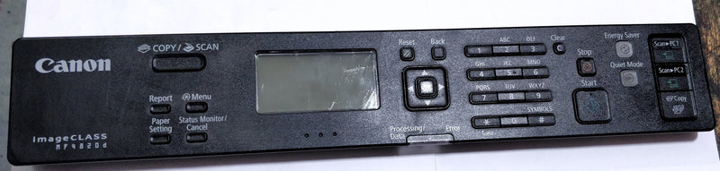 Control Panel / Display Panel For Canon Image Class MF4820D / MF4720w (FM0-4123 / FM0-4125)