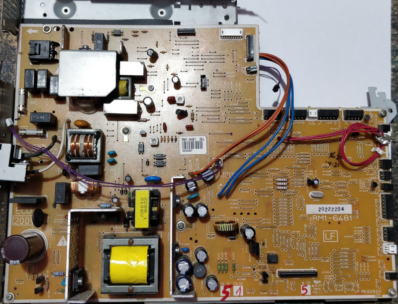 Power Supply / DC Board For HP LaserJet Enterprise P3015dn (RM1-6280-000 / RM1-6481))